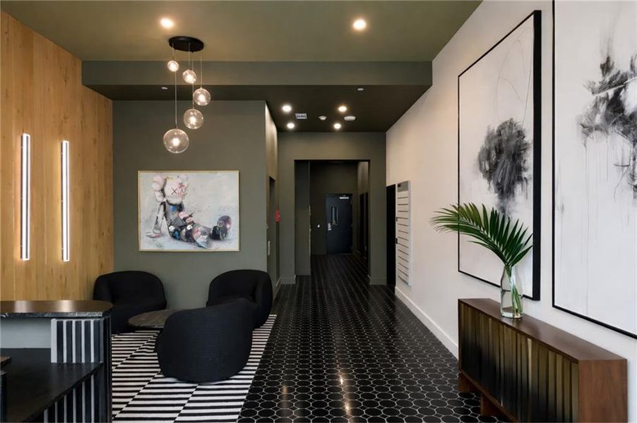 Furnished interior view inside a new home in , Atlanta (Image 15).