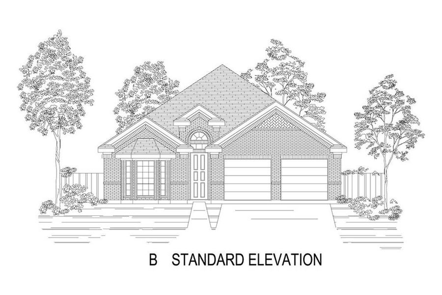 Representative rendering of the exterior for the Inwood F by First Texas Homes (Image 3). Representative rendering of the exterior for the Inwood F by First Texas Homes (Image 3).