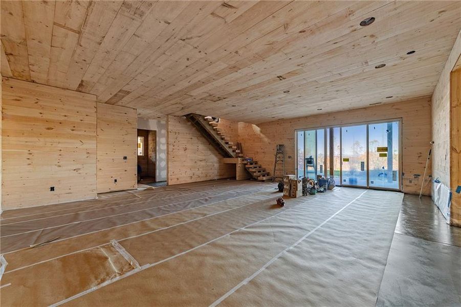 In-progress construction of a new home in , Blue Ridge, GA (Image 30).