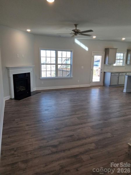 Living Room with Fire Place