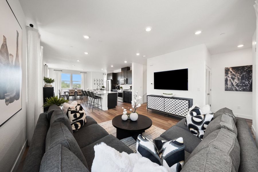 Representative furnished interior of a home built from the 3 by Trumark Homes in Berkeley Villas, Denver (Image 27).