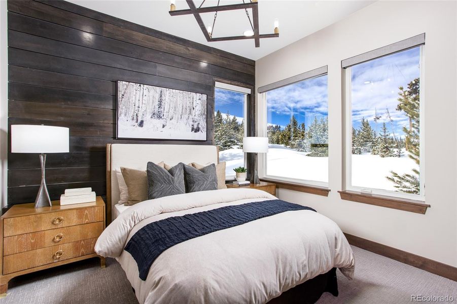 Bed 3 level 1 - Photos for representation only Specific colors, finishes, layout, & appliances for this home may differ.