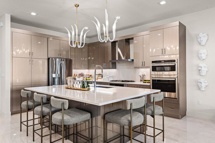 Representative furnished interior of a home built from the Pegasus by GL Homes in Apex at Avenir, Palm Beach Gardens (Image 5).