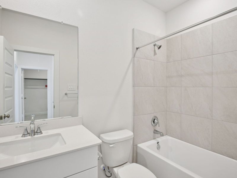 Furnished interior view inside a new home in Spring Brook Village - City Series, Houston (Image 10).