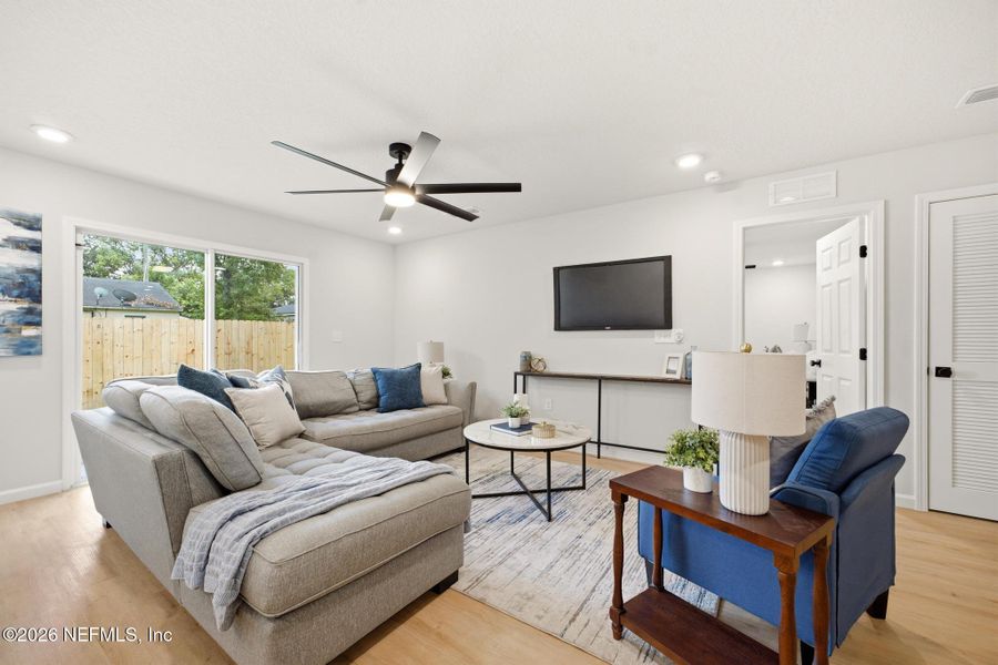 Furnished interior view inside a new home in , Jacksonville (Image 9). Furnished interior view inside a new home in , Jacksonville (Image 9).