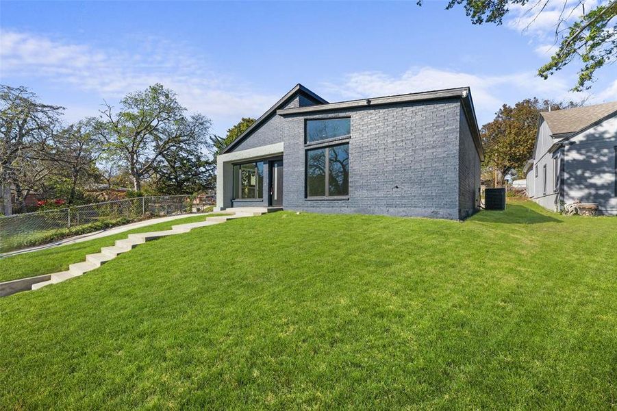 View of front facade with brick siding