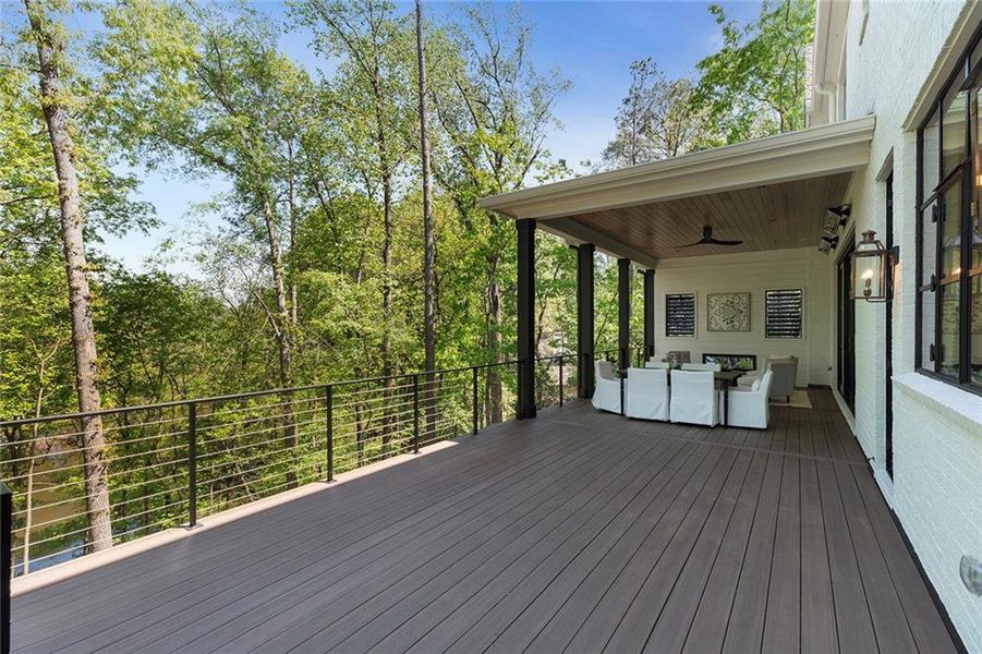 Exterior details and patio area of a home in , Atlanta (Image 39).