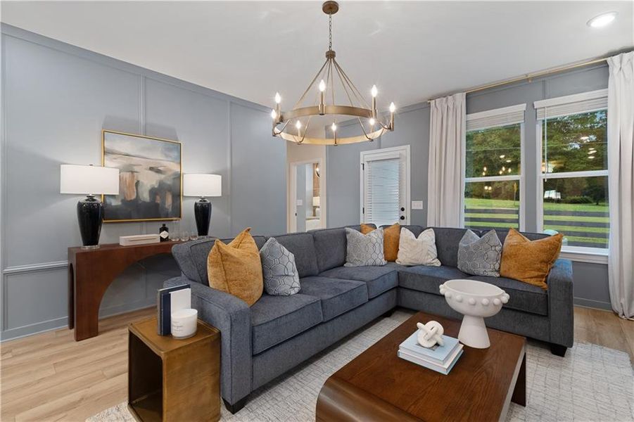 Furnished interior view inside a new home in Abbotts Crossing, Conyers (Image 3).