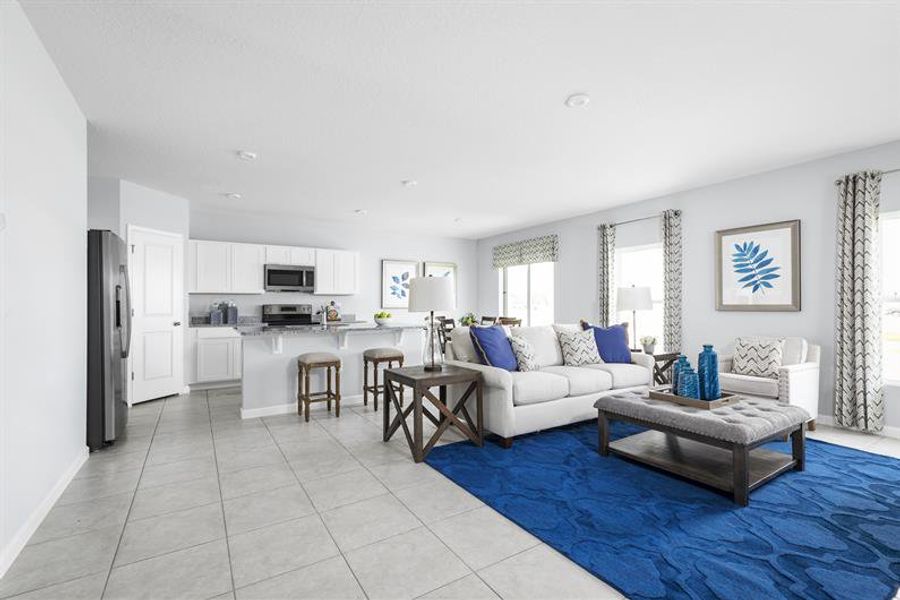 Representative furnished interior of a home built from the Mahogany by Ryan Homes in Touchstone, Lakeland (Image 6).