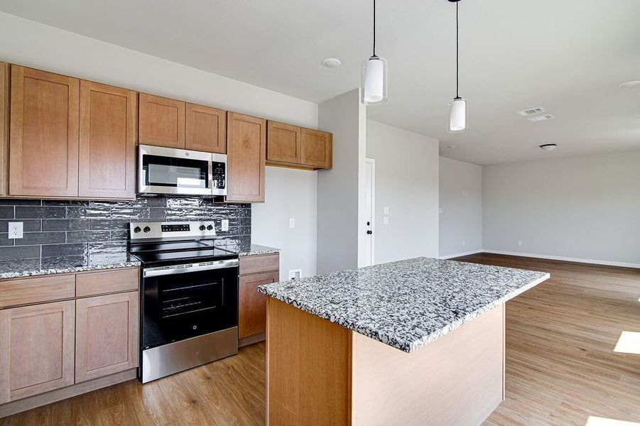 Furnished interior view inside a new home in Trails of Fossil Creek, Fort Worth (Image 6).