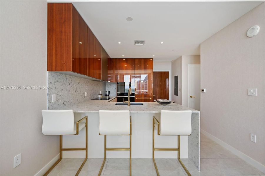 Furnished interior view inside a new home in , Miami (Image 17). Furnished interior view inside a new home in , Miami (Image 17).
