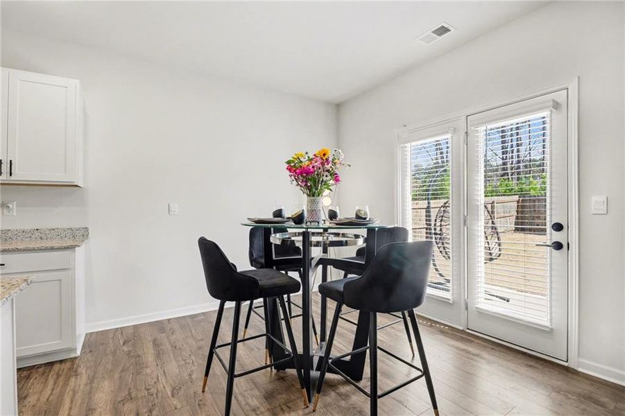 Furnished interior view inside a new home in , Dallas (Image 8). Furnished interior view inside a new home in , Dallas (Image 8).