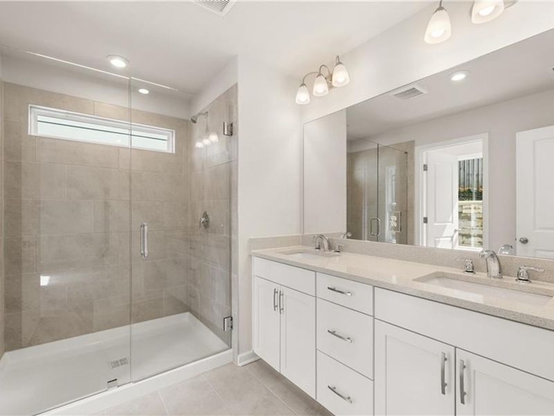 Furnished interior view inside a new home in The Village at Shallowford, Kennesaw (Image 18).