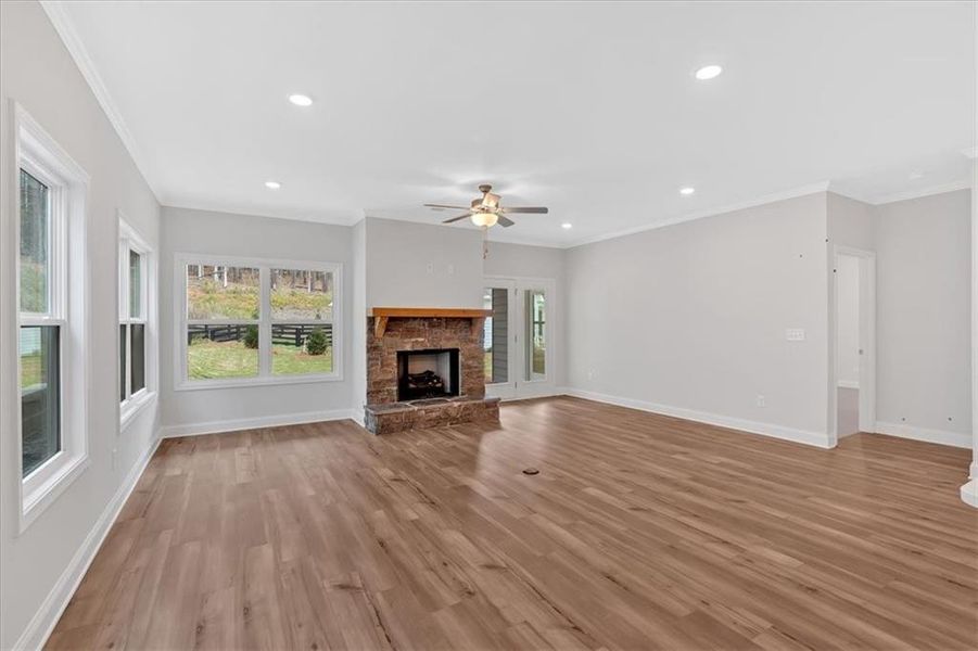 Spacious, unfurnished interior of a new home in Stratford at NatureWalk, Dallas (Image 34).