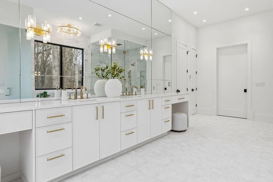 Furnished interior view inside a new home in , Johns Creek (Image 49).