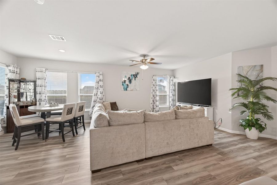 Furnished interior view inside a new home in Sunterra, Katy (Image 33).