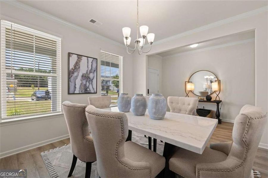 Furnished interior view inside a new home in Whisper Creek, Atlanta (Image 3).