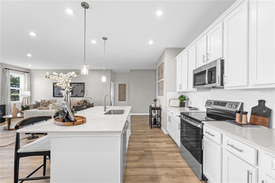 Furnished interior view inside a new home in Hidden Cove, Eustis (Image 5).