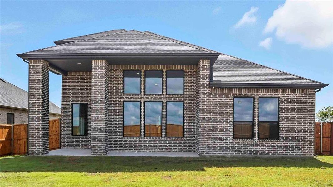 Exterior details and patio area of a home in Clearview Ranch, Royse City (Image 3). Exterior details and patio area of a home in Clearview Ranch, Royse City (Image 3).