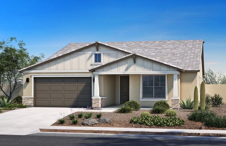 Representative exterior photo of a completed home built from the 2617 by Homes by Towne in Laveen Vistas II, Laveen, AZ (Image 5).