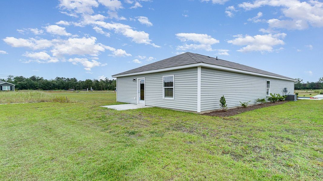 Representative exterior photo of a completed home built from the CAMERON by D.R. Horton in The Bluffs at Mill Creek, Florence, SC (Image 13). Representative exterior photo of a completed home built from the CAMERON by D.R. Horton in The Bluffs at Mill Creek, Florence, SC (Image 13).