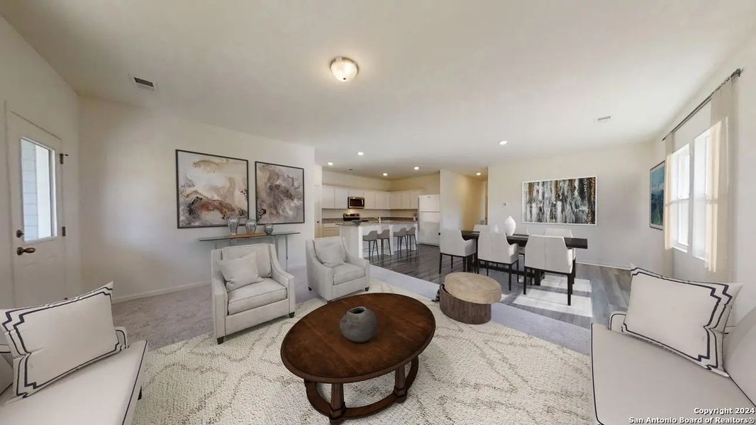 Furnished interior view inside a new home in Hennersby Hollow, San Antonio (Image 8).