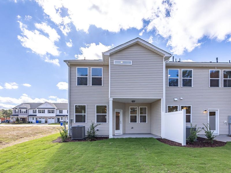 Exterior details and patio area of a home in Springvale, Fuquay Varina (Image 2). Exterior details and patio area of a home in Springvale, Fuquay Varina (Image 2).