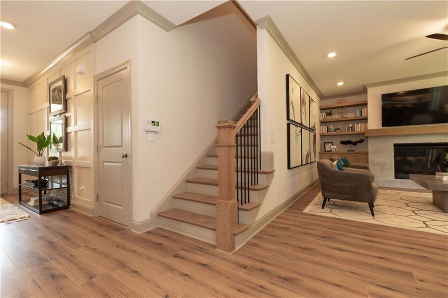 Furnished interior view inside a new home in Waterhaven Single Family, Cumming (Image 15).