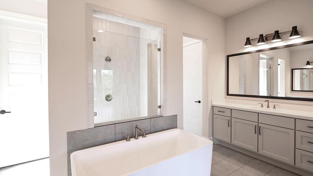 Furnished interior view inside a new home in The Preserve At Elm Creek 1 Acre, New Braunfels (Image 12).