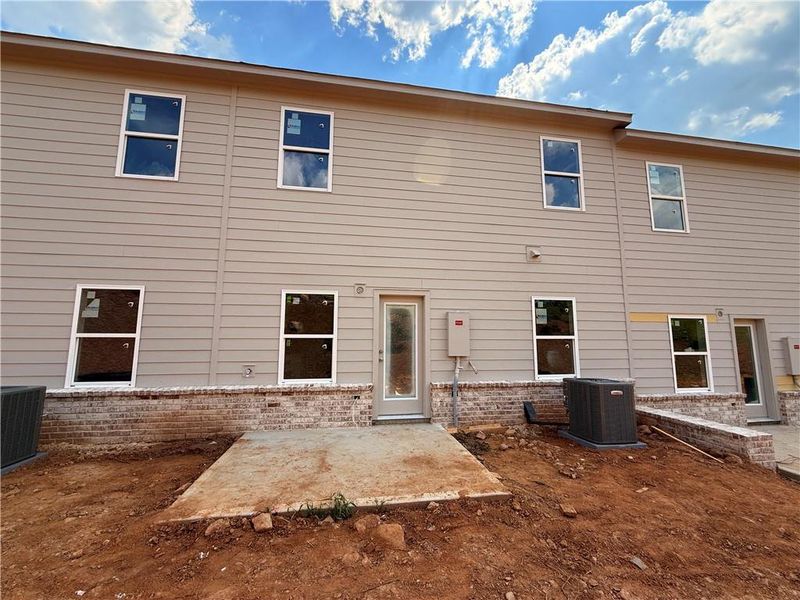 Front exterior of a new home in Leydenview, Mableton, GA, highlighting curb appeal (Image 20).