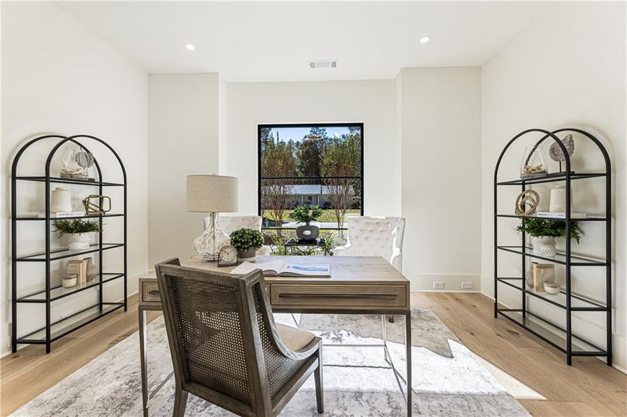 Furnished interior view inside a new home in , Alpharetta (Image 64).