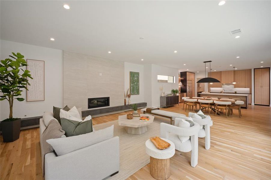 Furnished interior view inside a new home in , Dallas (Image 31).