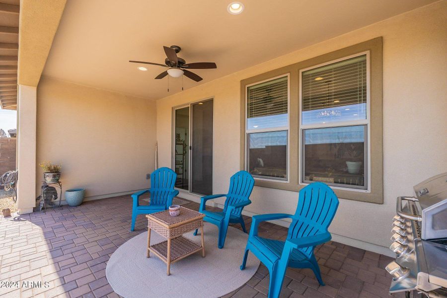 Covered Patio sitting area