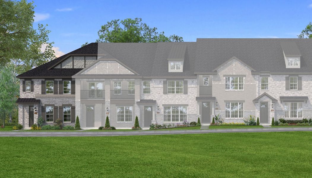 Representative exterior photo of a completed home built from the Bridgeport by Mattamy Homes in Bayside, Rowlett, TX (Image 12).