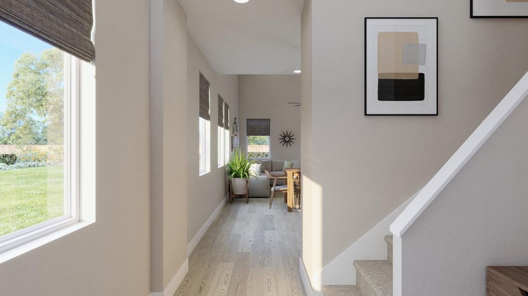 Representative furnished interior of a home built from the Ella by Risewell Homes in Lariat, Liberty Hill (Image 10).