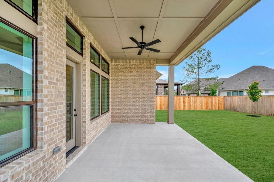 Exterior details and patio area of a home in Kresston - Enclave Collection, Montgomery (Image 4). Exterior details and patio area of a home in Kresston - Enclave Collection, Montgomery (Image 4).