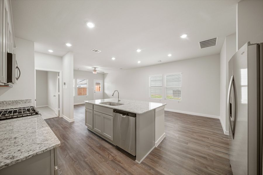 Furnished interior view inside a new home in Trails at Woodhaven, La Marque (Image 7).