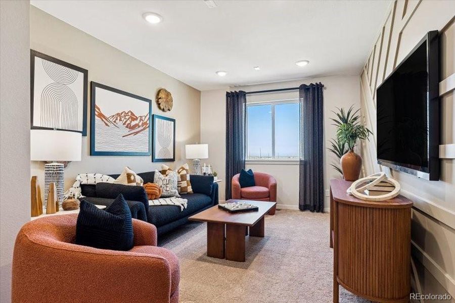 Furnished interior view inside a new home in Sweetgrass, Dacono (Image 18).