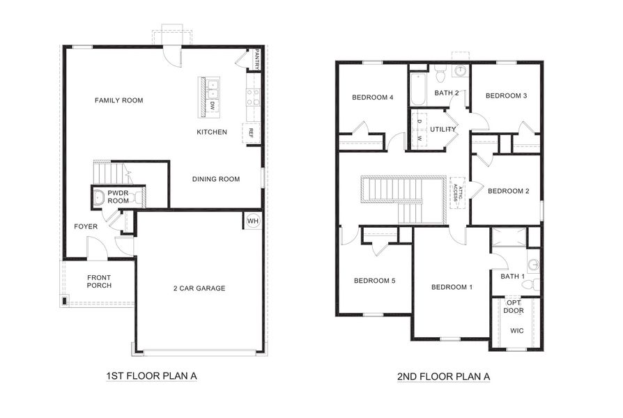 2D floor plan layout for the Franklin by D.R. Horton in Leonard Crossing, Leonard, TX (Image 3). 2D floor plan layout for the Franklin by D.R. Horton in Leonard Crossing, Leonard, TX (Image 3).