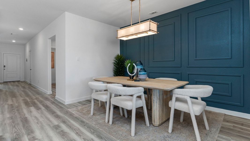 Furnished interior view inside a new home in Watermark, Alvin (Image 13).