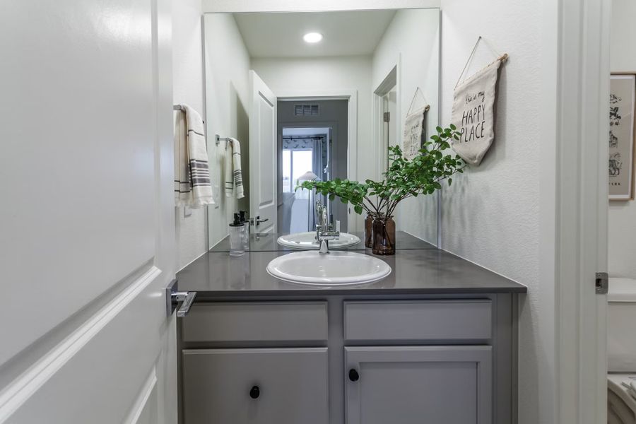 Representative furnished interior of a home built from the Oakley by Hartford Homes in Trailside Story Collection - Single Family Homes, Timnath (Image 32).