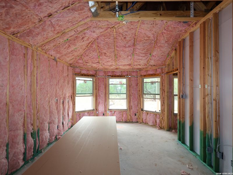 In-progress construction of a new home in Chaparral Ranch, Floresville, TX (Image 25).