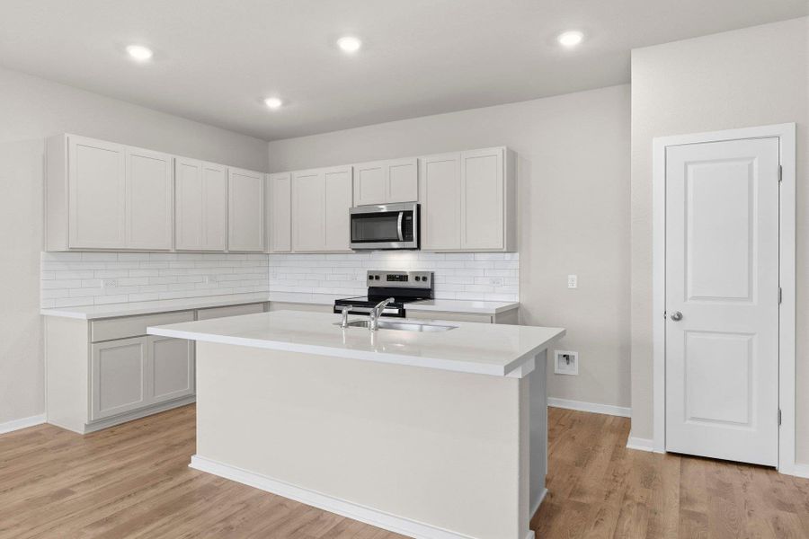 Center Island in Kitchen