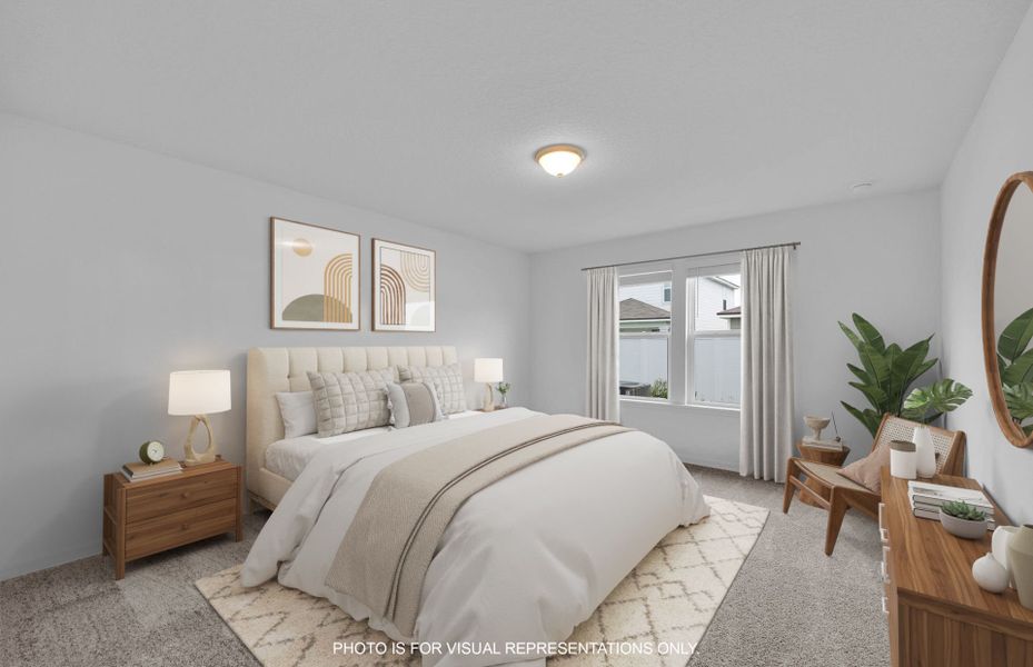 Furnished interior view inside a new home in Wells Landing, Jacksonville (Image 6).