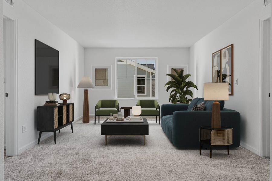 Furnished interior view inside a new home in Sterling Ranch Ascent Village, Littleton (Image 5).