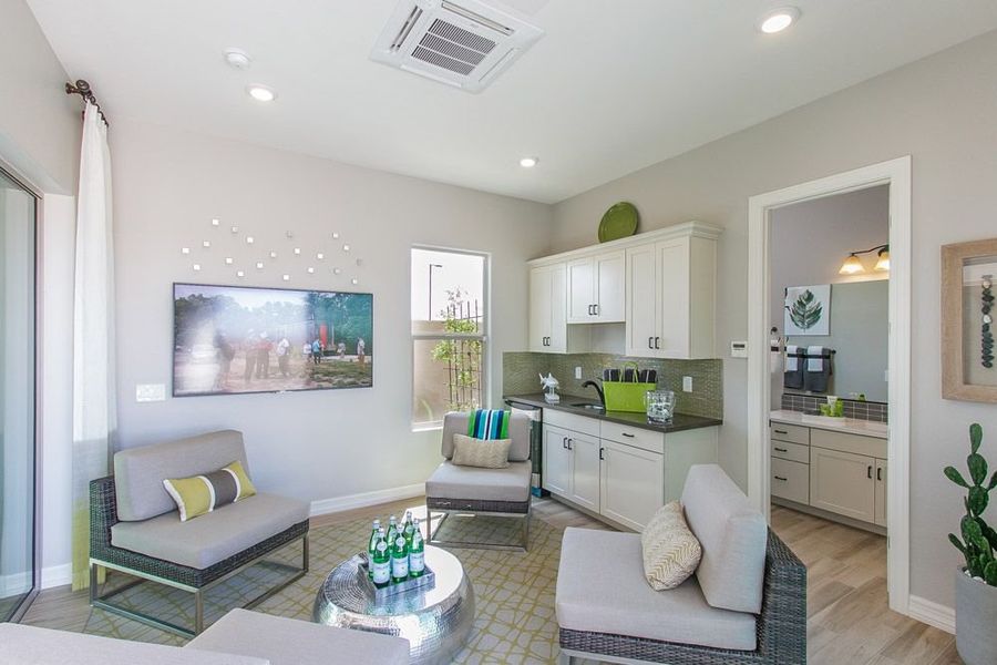 Furnished interior view inside a new home in Harmony at Montecito in Estrella, Goodyear (Image 17).
