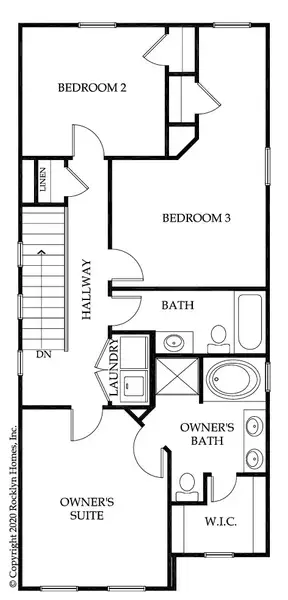 2D floor plan layout for the Melbourne by Rocklyn Homes in Princeton Ridge, Stonecrest, GA (Image 3). 2D floor plan layout for the Melbourne by Rocklyn Homes in Princeton Ridge, Stonecrest, GA (Image 3).