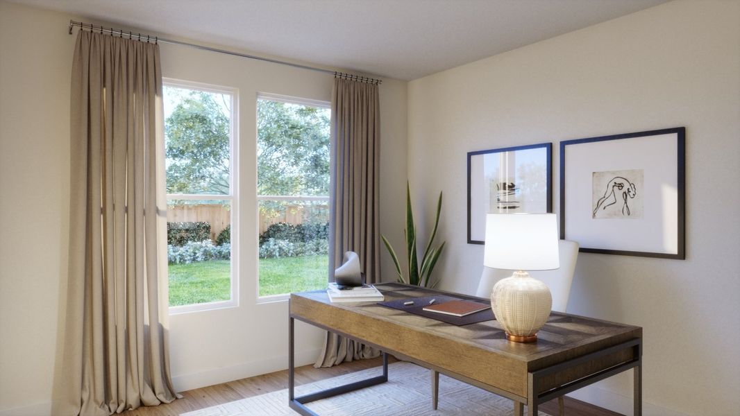 Representative furnished interior of a home built from the 4054 by Risewell Homes in Parkton Square, Kyle (Image 14).