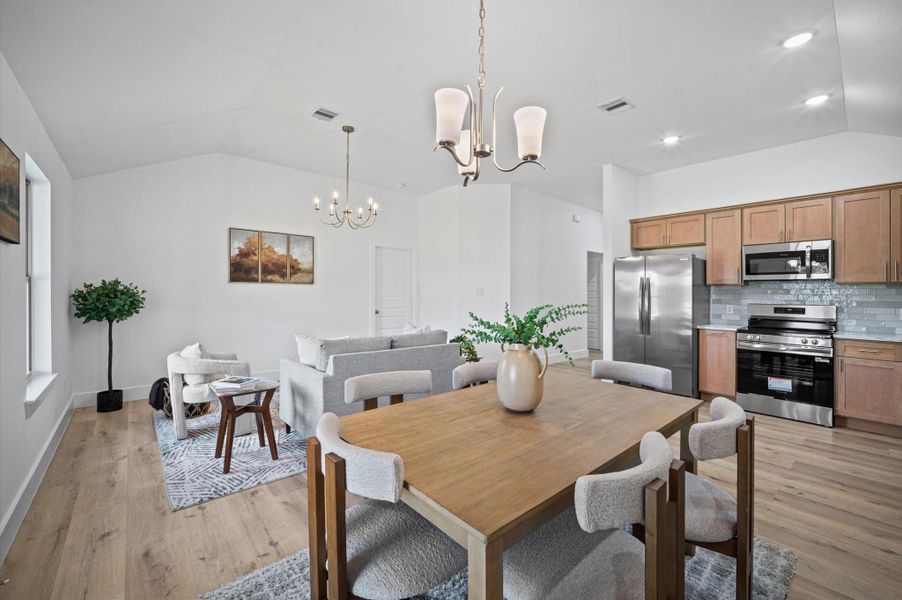 Furnished interior view inside a new home in , Willis (Image 9).
