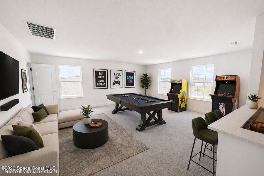 Furnished interior view inside a new home in St. John's Preserve, Palm Bay (Image 13).